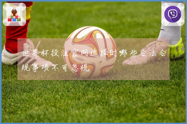 世界杯投注官网选择时哪些合法合规事项不可忽视