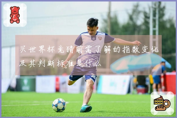 买世界杯竞猜前需了解的指数变化及其判断标准是什么
